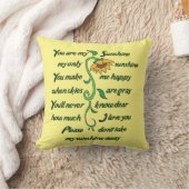 Coussin Vous êtes mon soleil (Couverture)