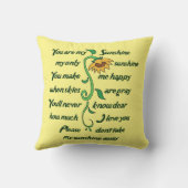 Coussin Vous êtes mon soleil (Verso)