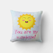 Coussin Vous êtes mon Sunshine !  (Recto)
