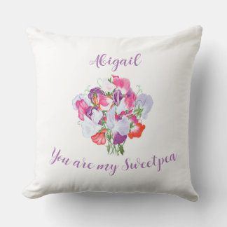 Coussin Vous êtes mon Sweetpea Personnalisé Cushion