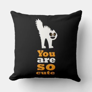 Coussin Vous êtes si mignon chat frustré