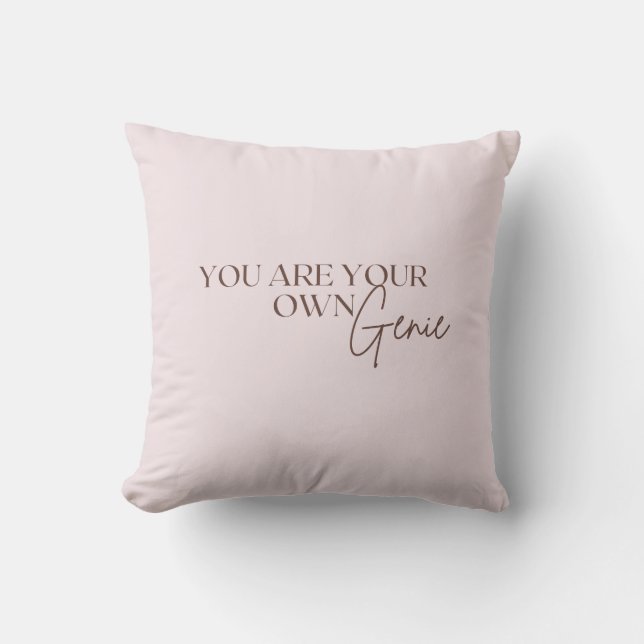 Coussin Vous Êtes Votre Propre Génie (Recto)