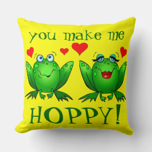 Coussin Vous Me Rendez Heureux Grenouilles Mignonnes Dessi