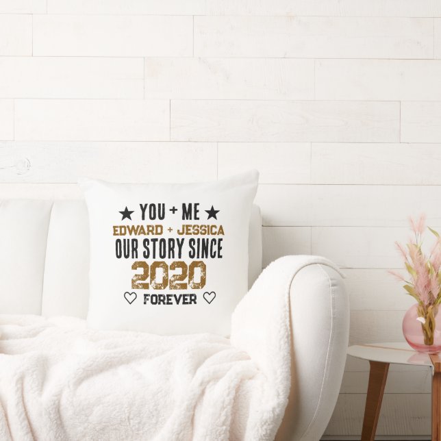Coussin Vous + Moi Notre Histoire Relation Personnalisable (Canapé)
