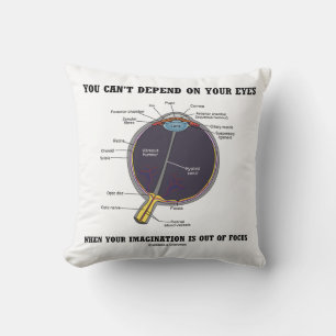 Coussin Vous ne pouvez pas dépendre de vos yeux Imaginatio