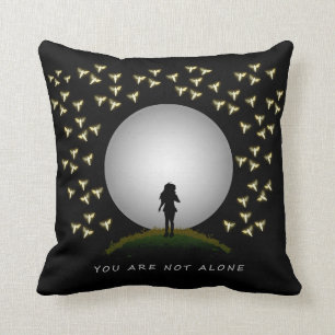 Coussin Vous n'êtes pas un seul ange Message d'espoir Cous