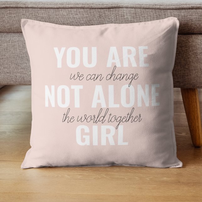 Coussin Vous N'Êtes Pas Une Seule Fille Citation De Motiva (Créateur téléchargé)