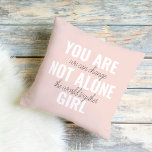 Coussin Vous N'Êtes Pas Une Seule Fille Citation De Motiva<br><div class="desc">Vous N'Êtes Pas Une Seule Fille Citation De Motivation Positive</div>