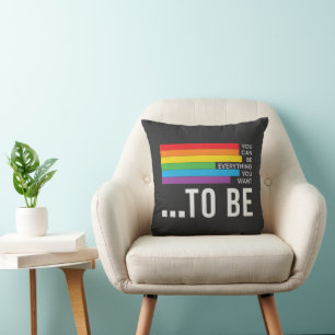 Coussin Vous Pouvez Être Tout Ce Que Vous Voulez Être Rain