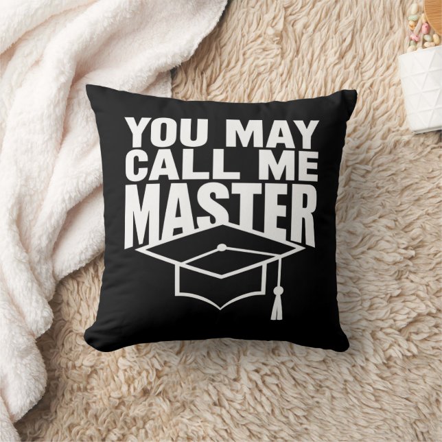Coussin Vous pouvez m'appeler diplômé de master 2024 (Couverture)