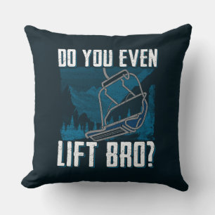 Coussin Vous Soulevez Même Frère Ski Cadeau Rigolo
