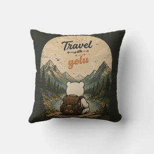Coussin Voyage avec l'aventure Golu