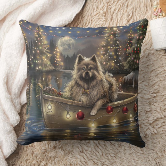 Coussin Voyage de Noël du Keeshond (Couverture)