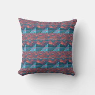 Coussin Voyage, un motif abstrait