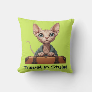 Coussin Voyageur Chat Mignon – Cadeau pour les Amoureux de