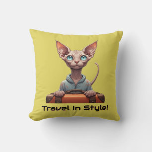 Coussin Voyageur Chat Mignon – Cadeau pour les Amoureux de