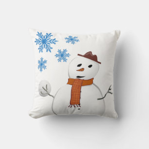 Coussin Voyageur de neige de Noël