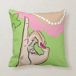 Coussin Vrai joli carreau de filles