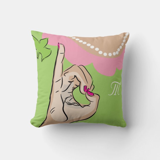 Coussin Vrai joli carreau de filles (Recto)