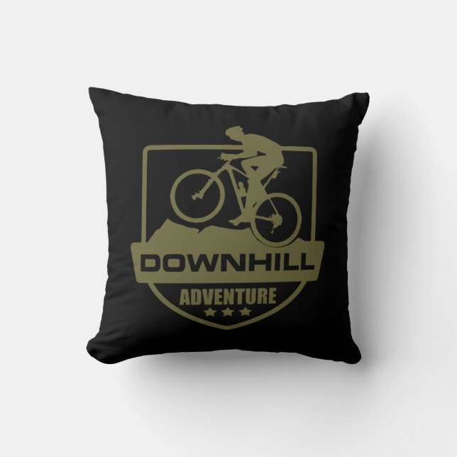 Coussin VTT Downhill en montagne (Recto)