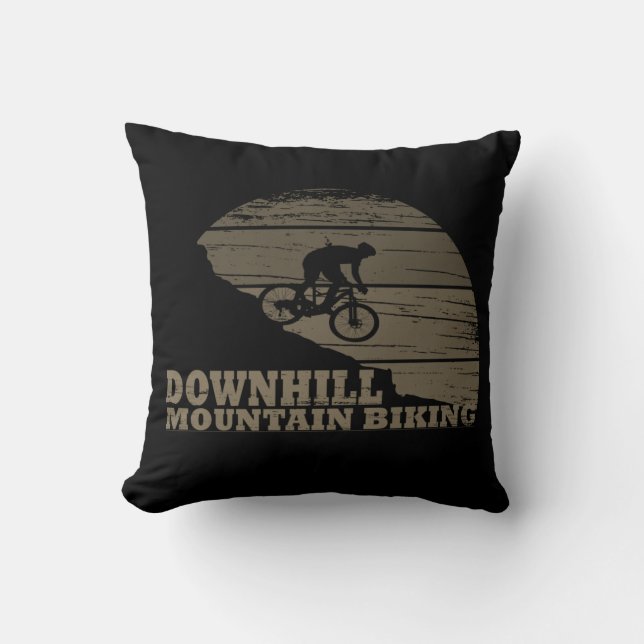 Coussin  VTT en descente (Recto)