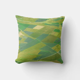 Coussin Vue aérienne de terres agricoles en Éthiopie
