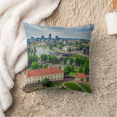 Coussin Vue aérienne de Vilnius, Lituanie (Couverture)