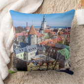 Coussin Vue aérienne du centre de Tallinn (Couverture)