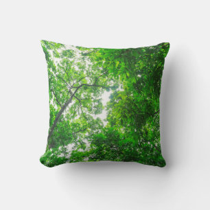 Coussin Vue ascendante d'arbres