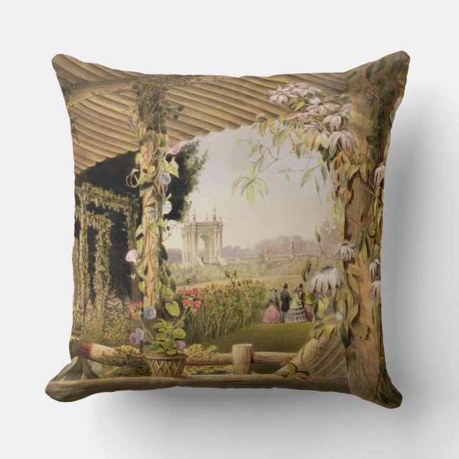 Coussin Vue de Seat rustique, Shrublands, 'du G (Recto)