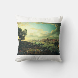 Coussin Vue de Varsovie depuis Praga par Bernardo Bellotto
