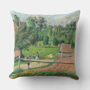 Coussin Vue depuis la fenêtre de l'artiste Camille Pissarr