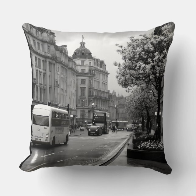 Coussin Vue élégante sur rue (Recto)