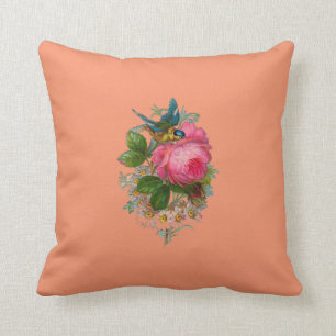 Coussin Vue florale en point de croix