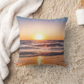 Coussin Vue panoramique de l'océan au coucher du soleil (Couverture)