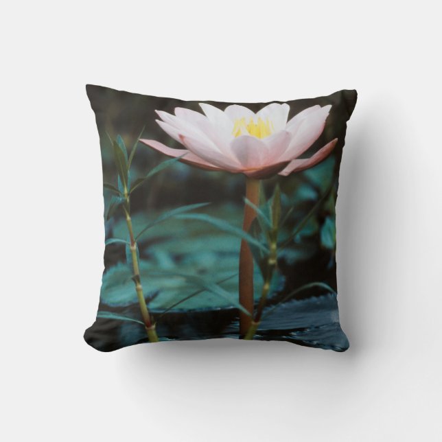 Coussin Vue rapprochée de nénuphar à Inle Lake (Recto)