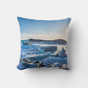 Coussin Vue sur le lac glaciaire gelé