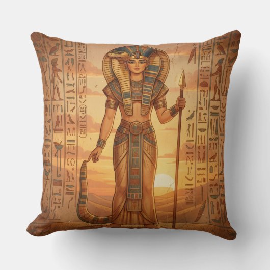 Coussin Wadjet – Déesse serpent égyptienne´3 (Recto)