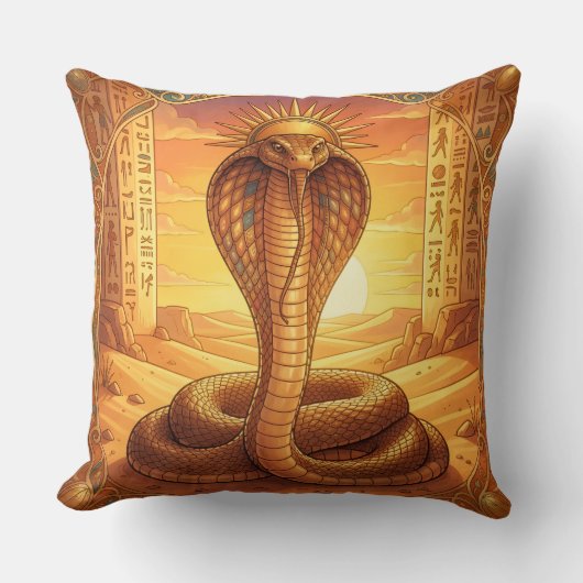 Coussin Wadjet – Egyptian Cobra Goddess´1 (Recto)