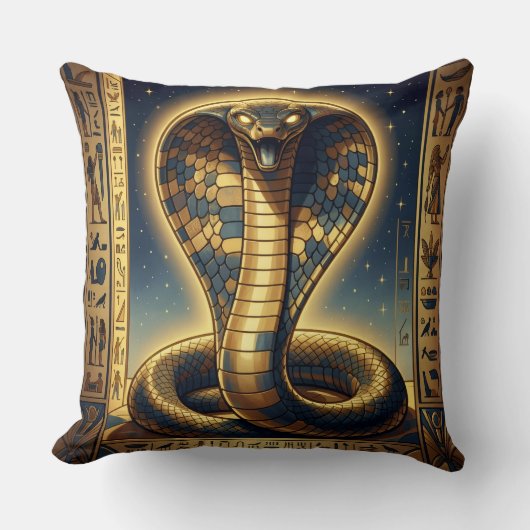 Coussin Wadjet – Egyptian Cobra Goddess´3 (Recto)
