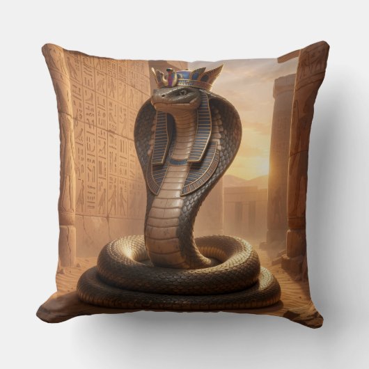 Coussin Wadjet – Egyptian Cobra Goddess´5 (Recto)