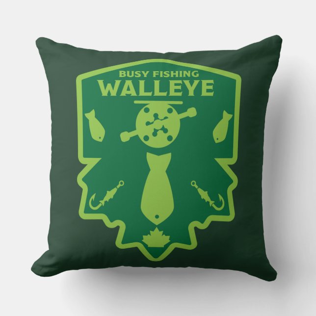Coussin Walleye Fishing Canada (Recto)