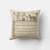Coussin Walter Crane Baa Baa Mouton Noir Comptine (Verso)