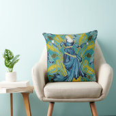 Coussin Walter Crane Bleuet des arts et métiers (Chaise)