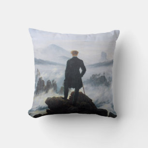 Coussin Wanderer au-dessus de la mer de brouillard (par C.