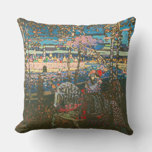 Coussin Wassily Kandinsky Le Couple à Cheval Art Russe
