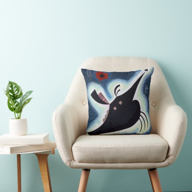 Coussin Wassily Kandinsky - Noir Pointu. (Chaise)