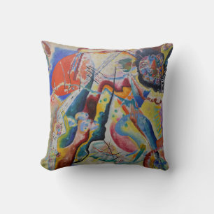 Coussin Wassily Kandinsky Rouge tache classique Art Abstra
