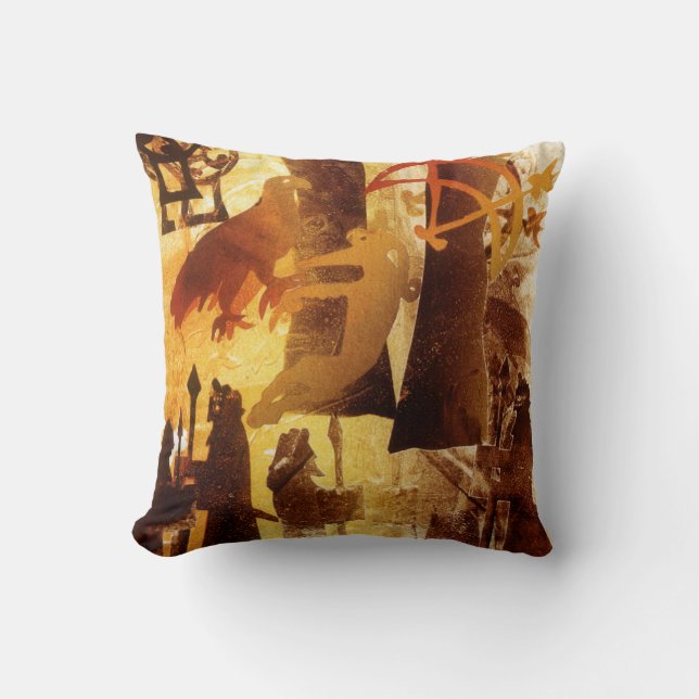 Coussin Watchstone et symboles (Recto)