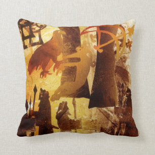 Coussin Watchstone et symboles